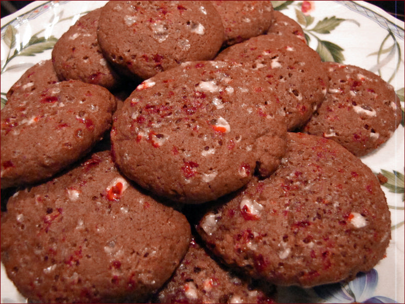 Chocolate Candy Cane Cookies