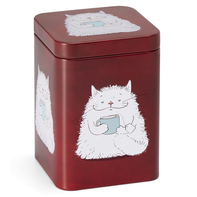 Fluffy Cat Square Tin, 100 Gm