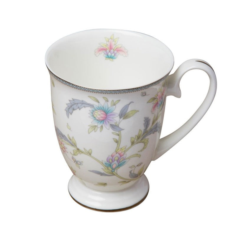 Lotus Garden Footed Mug