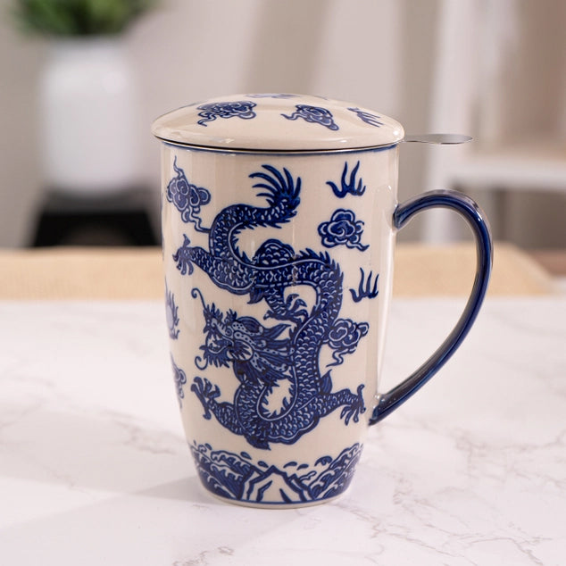 Traditional Ryu Dragon Tea Infuser Mug