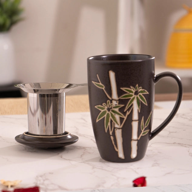 Bamboo Tea Infuser Mug