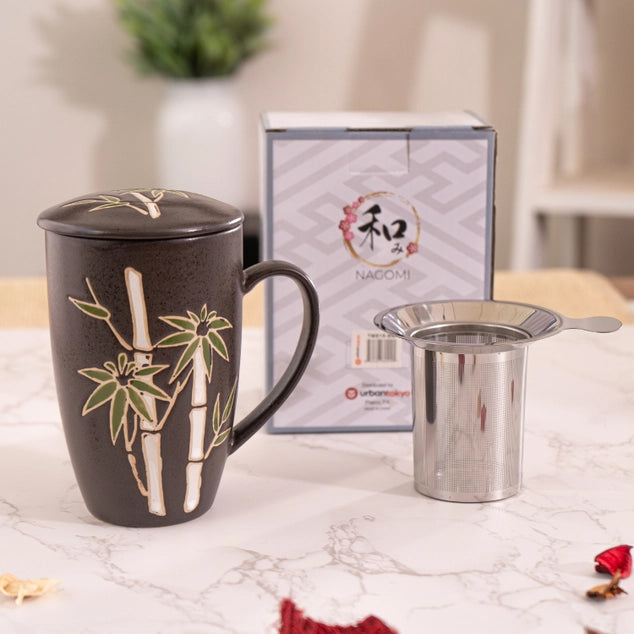 Bamboo Tea Infuser Mug