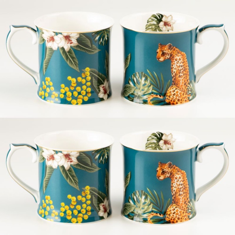 Tropical Cat Coffee Mug