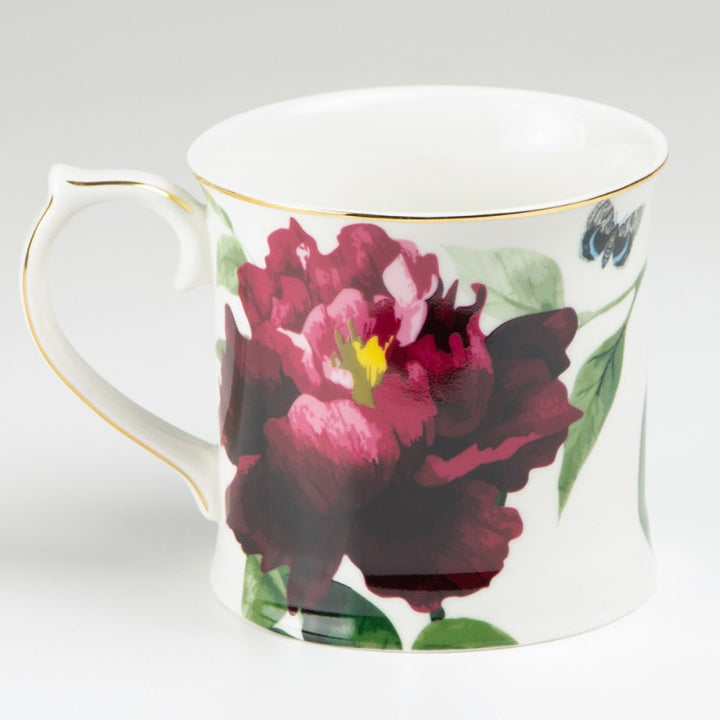 Red Peony Coffee Mug