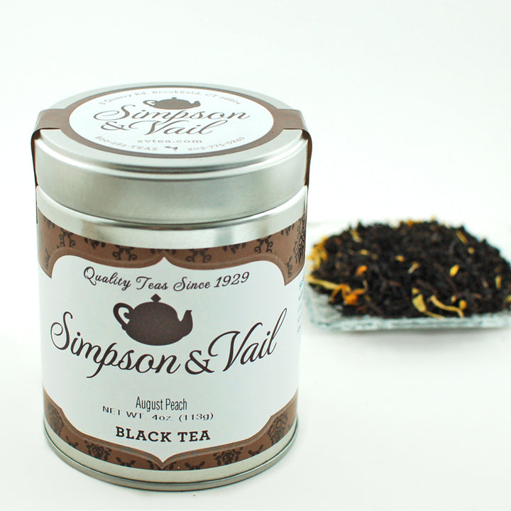 August peach black tea
