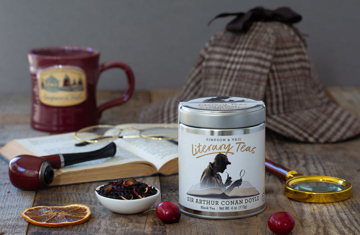 sir arthur conan doyle sherlock holmes tea scene