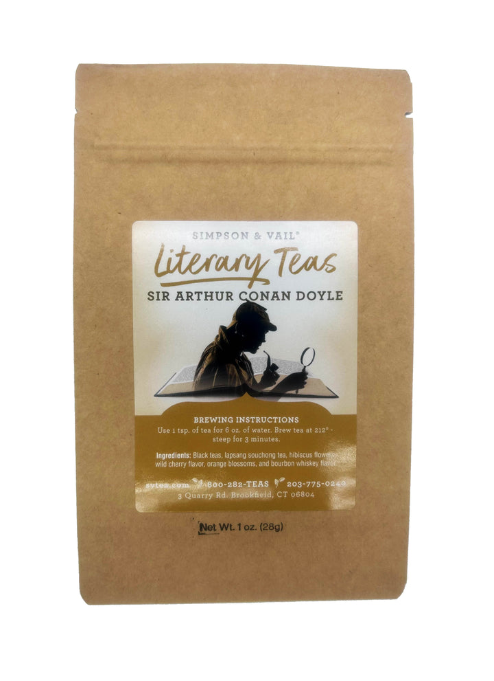 sir arthur conan doyle tea packaging