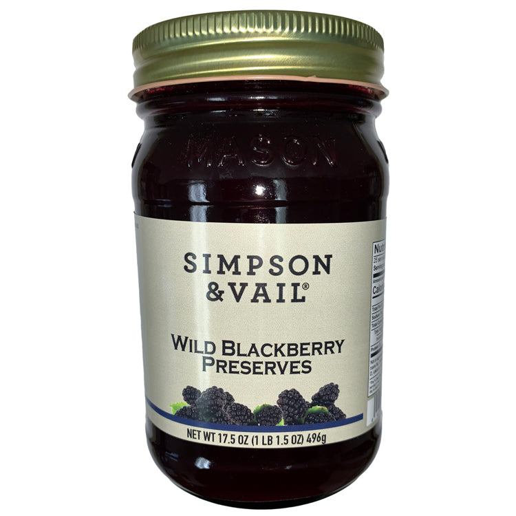 wild blackberry preserves jar