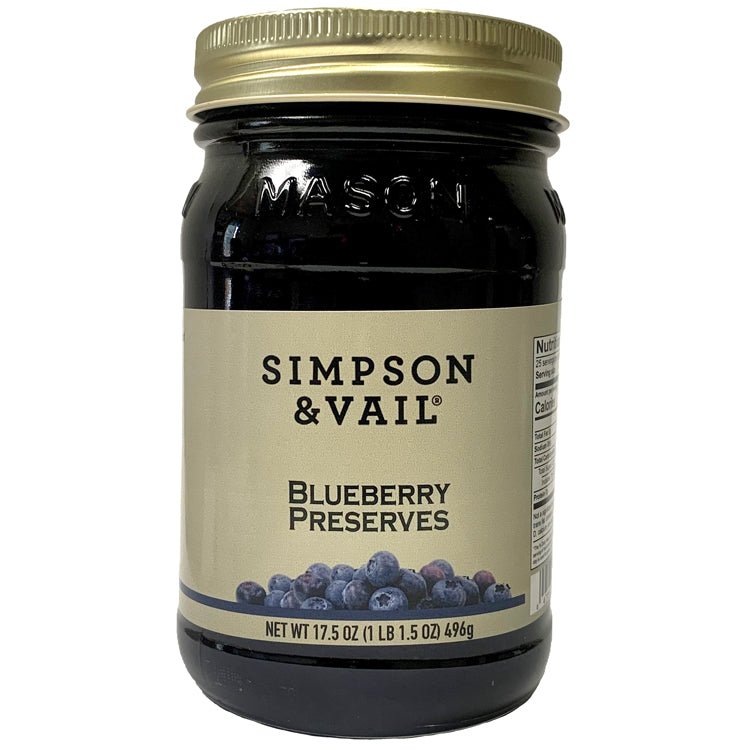 blueberry preserves jar