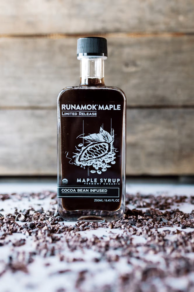 runamok coffee infused maple syrup jar