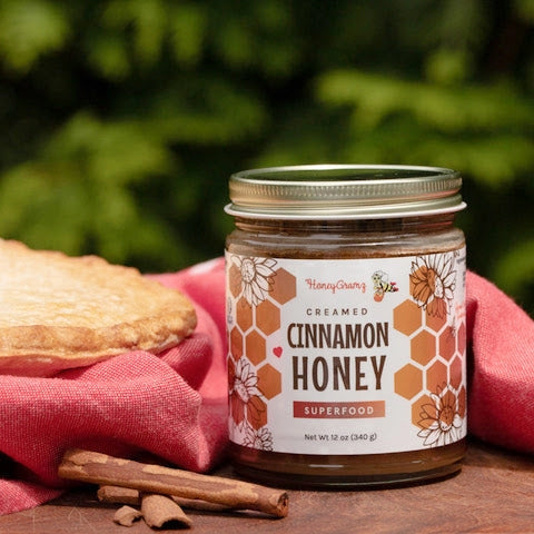 HoneyGramz Cinnamon Creamed Honey