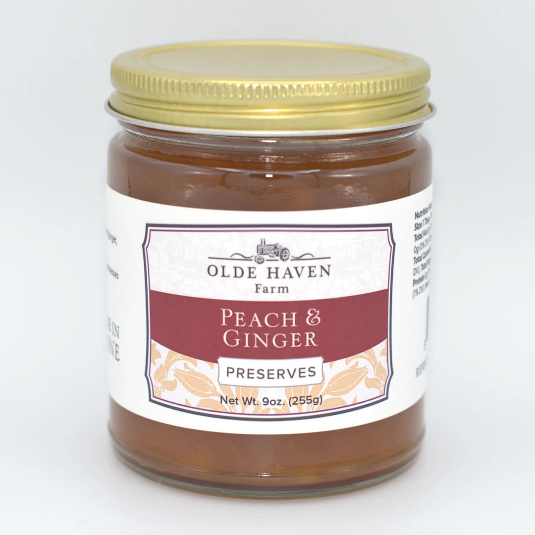 Olde Haven Peach & Ginger Preserves Jar