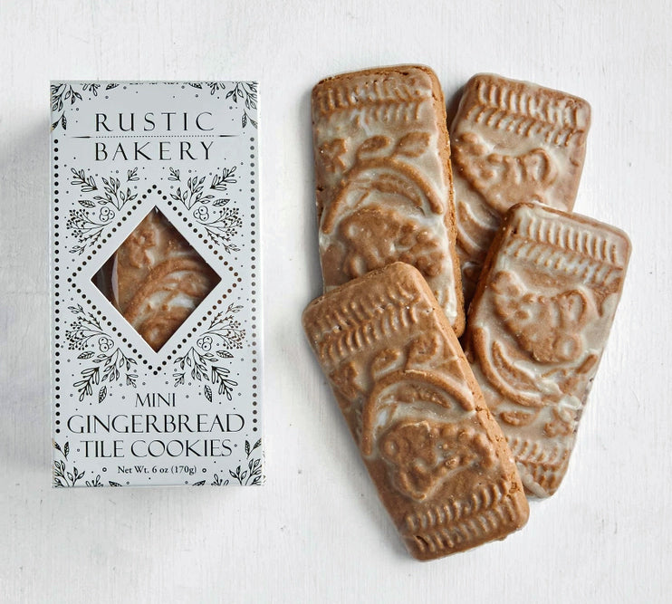 mini gingerbread cookies and box