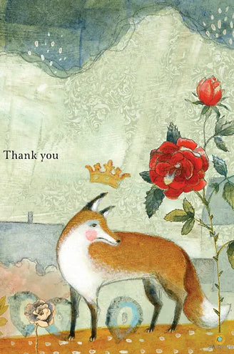 thank you fox card cover