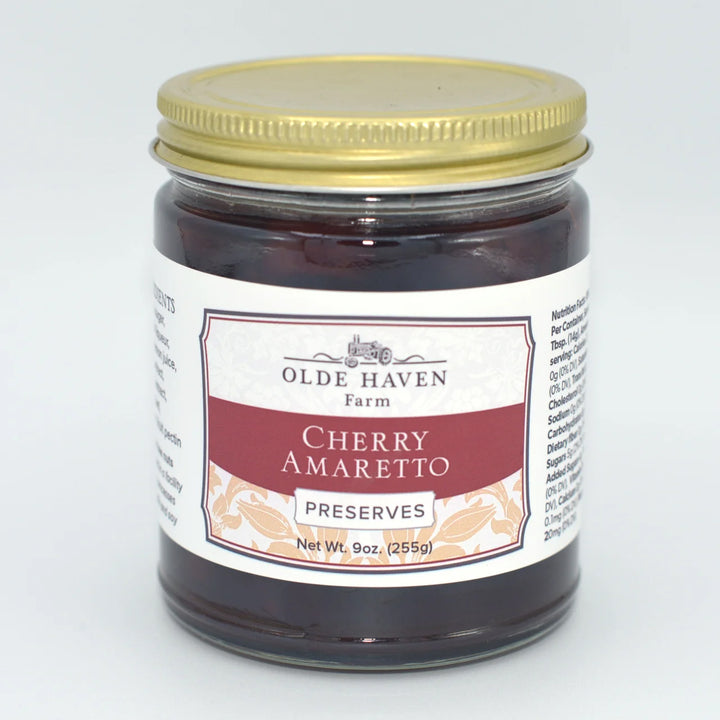 Olde Haven Cherry Amaretto Preserves Jar