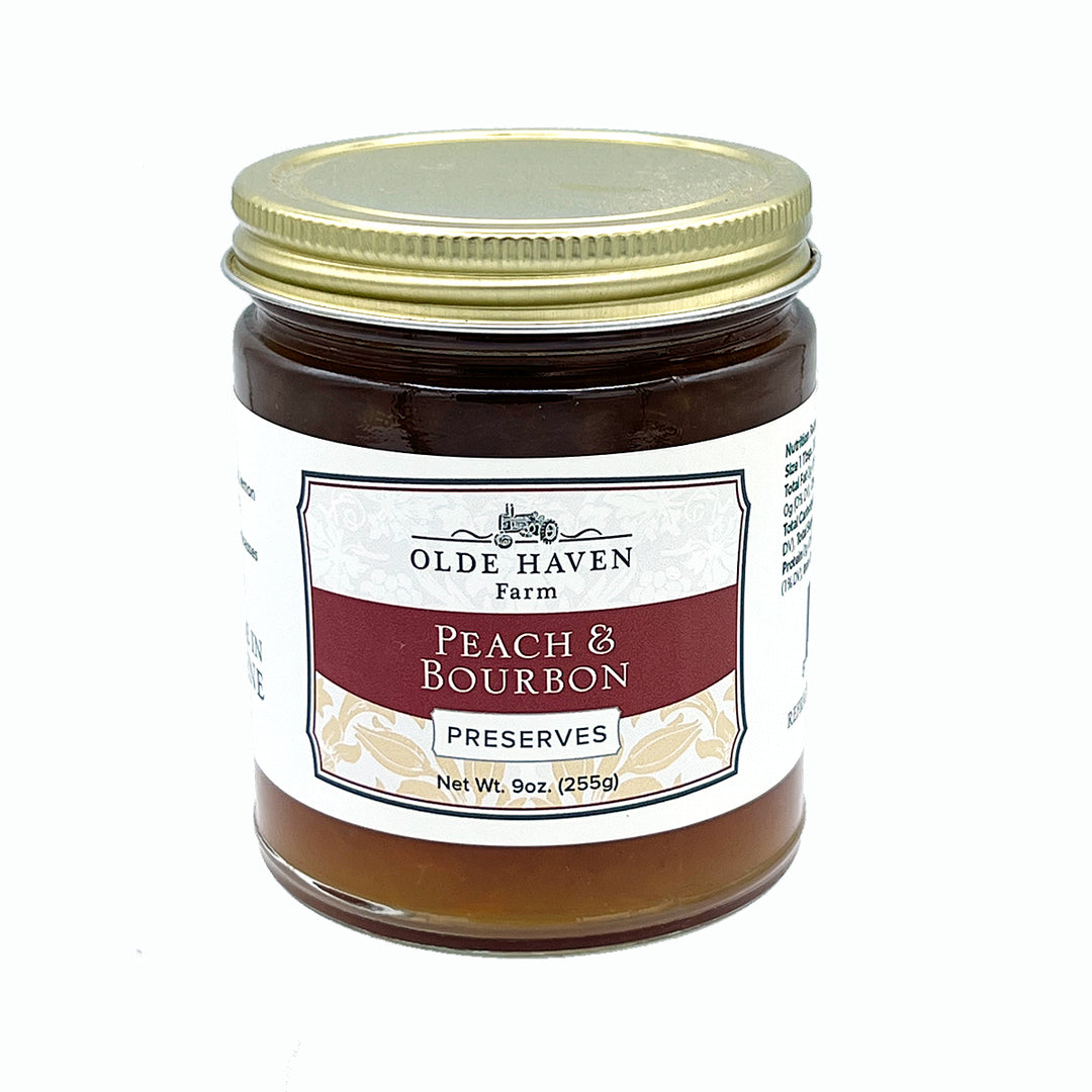 Olde Haven Peach & Bourbon Preserves Jar