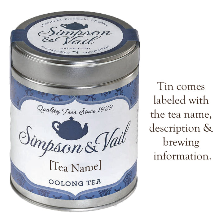 Oolong tea tin