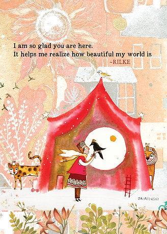 beautiful world quote card cover