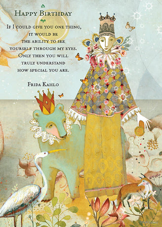 frida kahlo quote birthday card cover