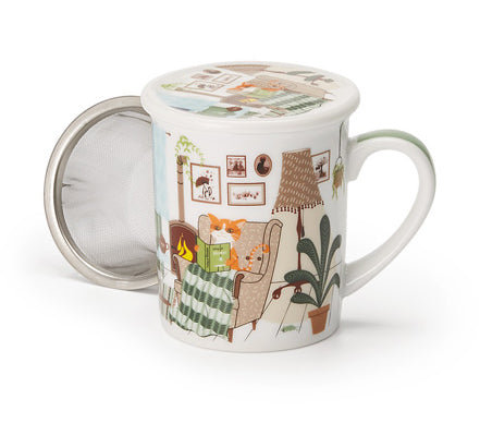CozyCat Tea Infuser Mug - WS