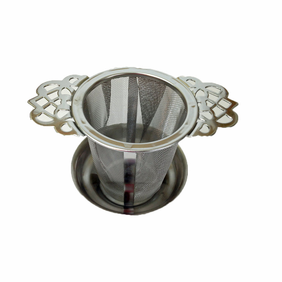 Filigree tea strainer