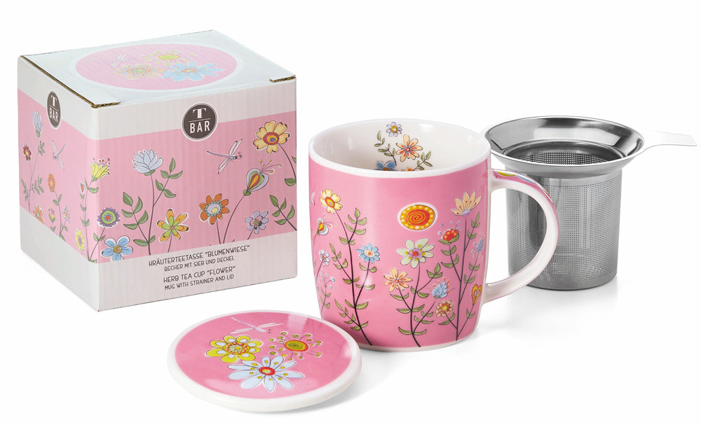 Flower Meadow Tea Infuser Mug - WS