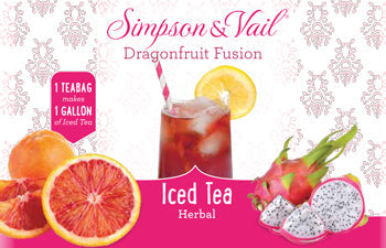 Dragonfruit Fusion Herbal Fruits Iced Teabags - WS
