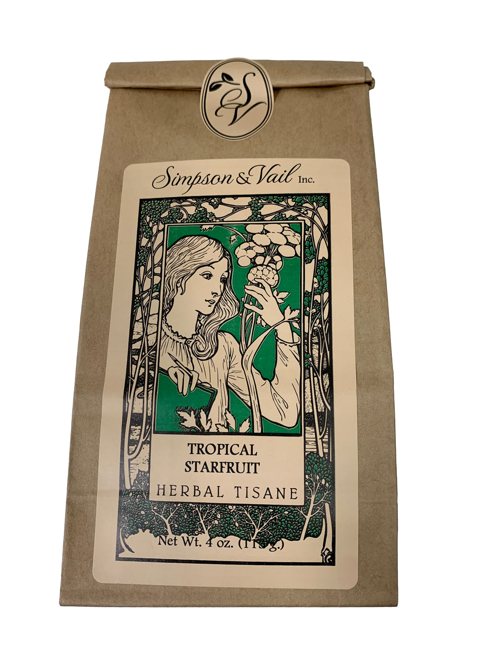 tropical starfruit herbal tea packaging