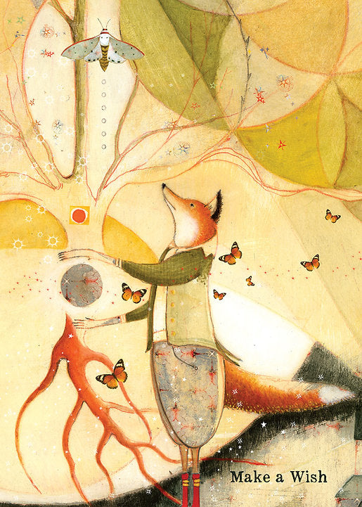 make a wish fox card cover