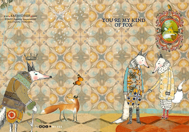 my kind fox card cover