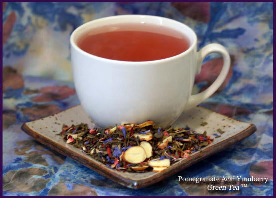 Pomegranate Acai Yumberry Green Tea Brewed