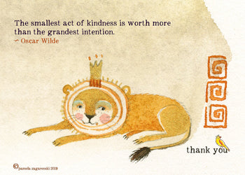 small acts lion card cover