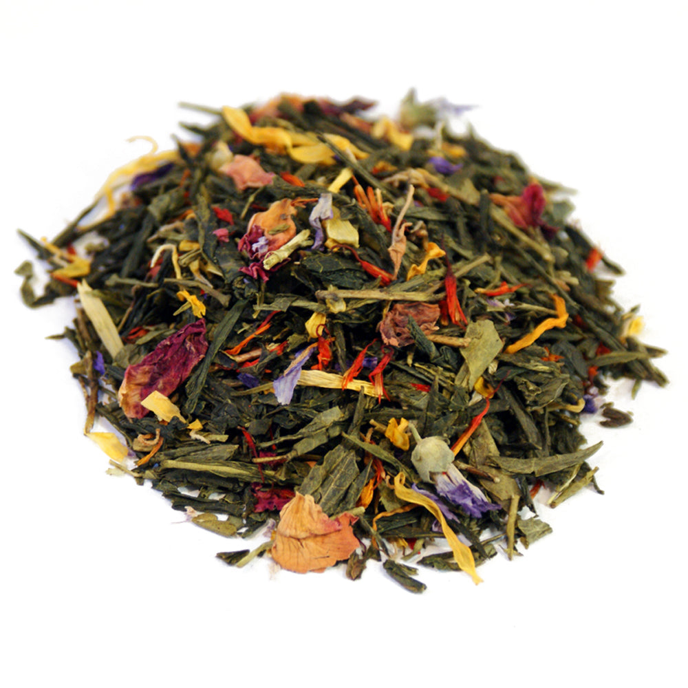 Spring Blossom Green Tea pile
