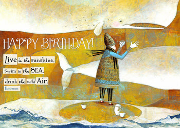 sea and air birthday quote card cover