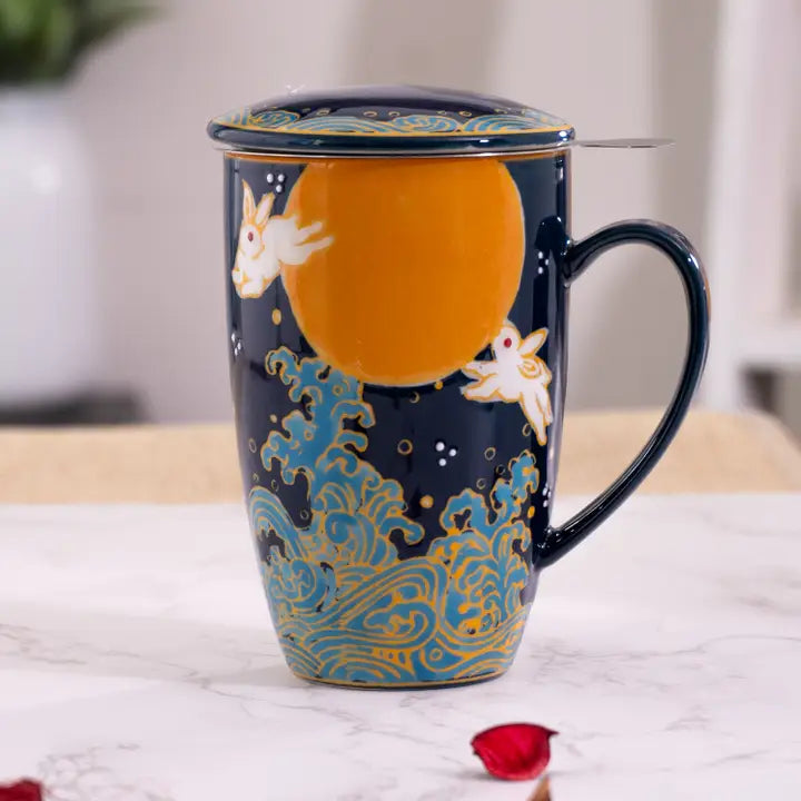 Moon Bunny Infuser Mug