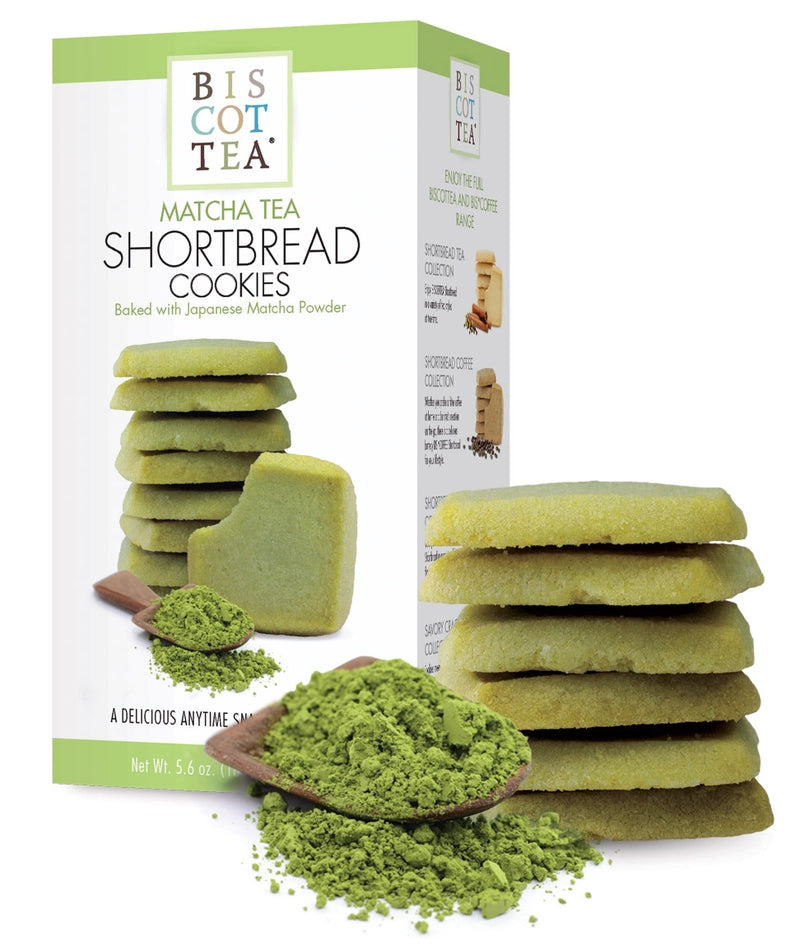 Biscottea, Matcha Shortbread, 5.6 oz box