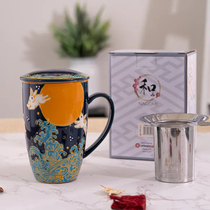 Moon Bunny Infuser Mug