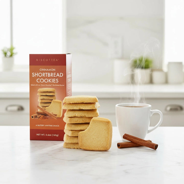 Biscottea, Cinnamon Shortbread, 5.6 oz box