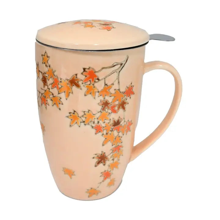 Maple Leaves Tea Infuser Mug