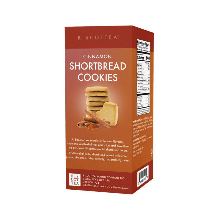 Biscottea, Cinnamon Shortbread, 5.6 oz box