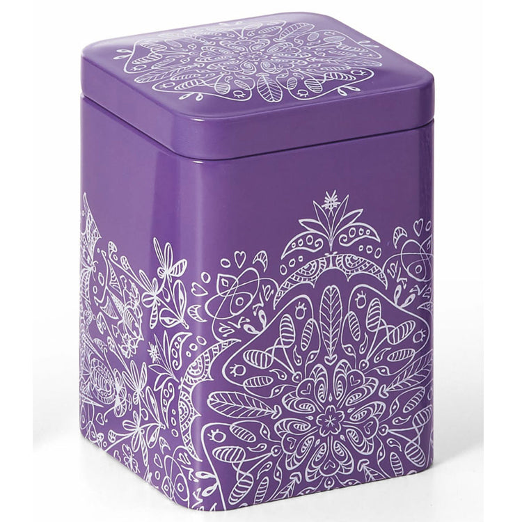 Purple Mandala Square Tin