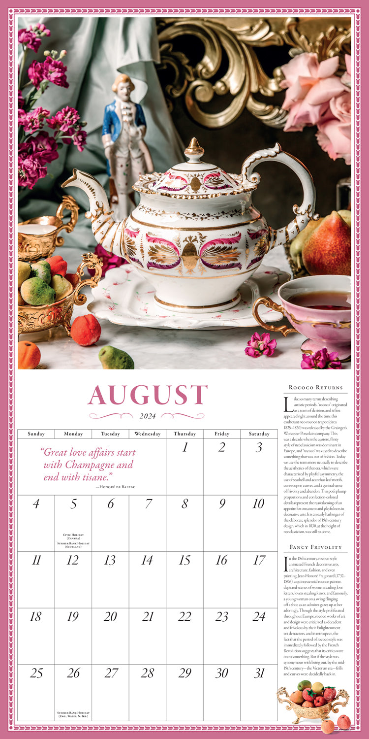 2024 Teapot Collectible Calendar