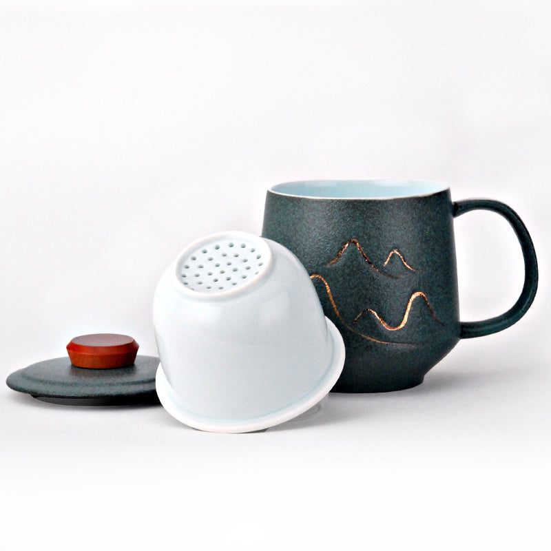 Mountain Tea Infuser Mugs