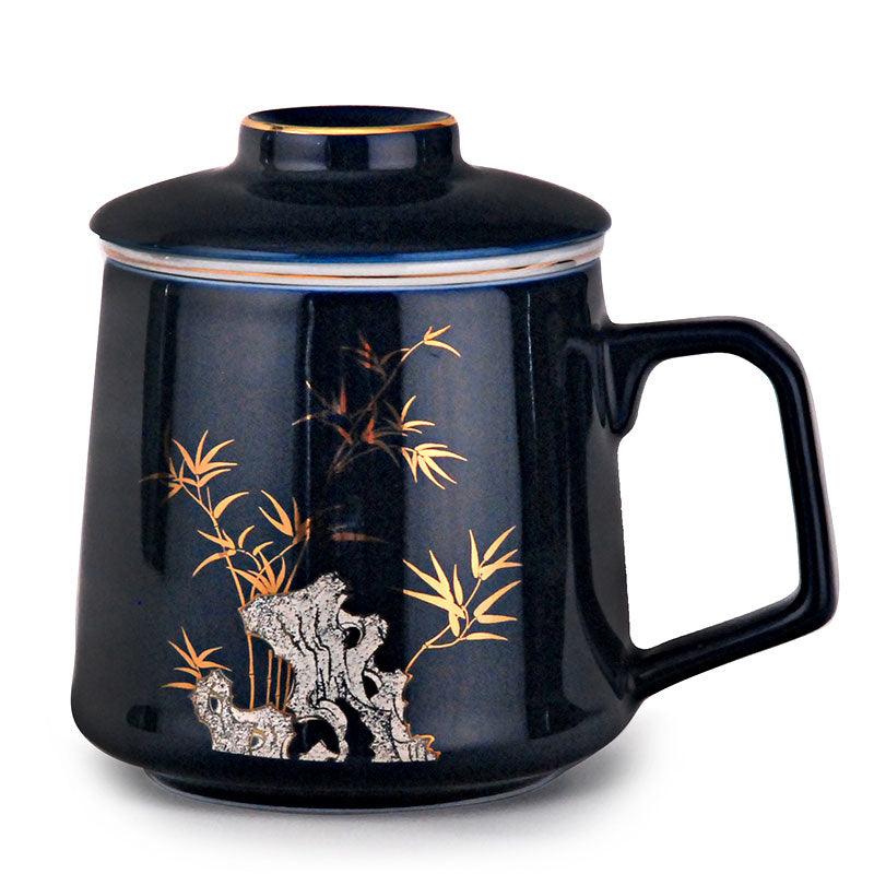 Japanese Bamboo Tea Infuser Mug