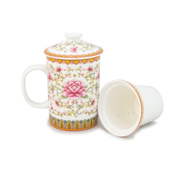 Pink Lotus Tea Infuser Mug 