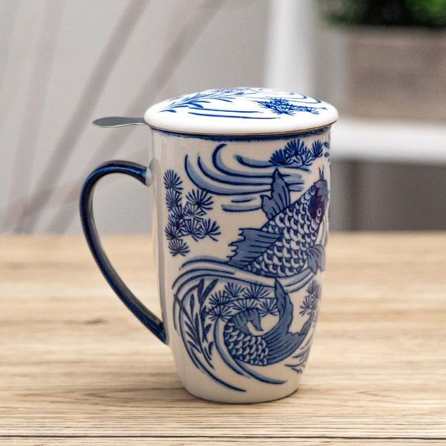 Japanese Koi Tea Infuser Mug