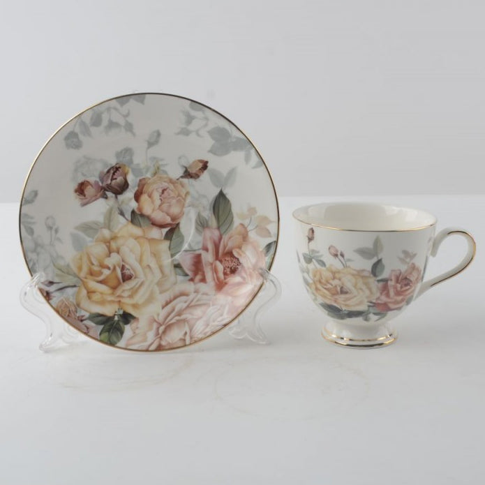 Rose Garden Cup &amp; Saucer
