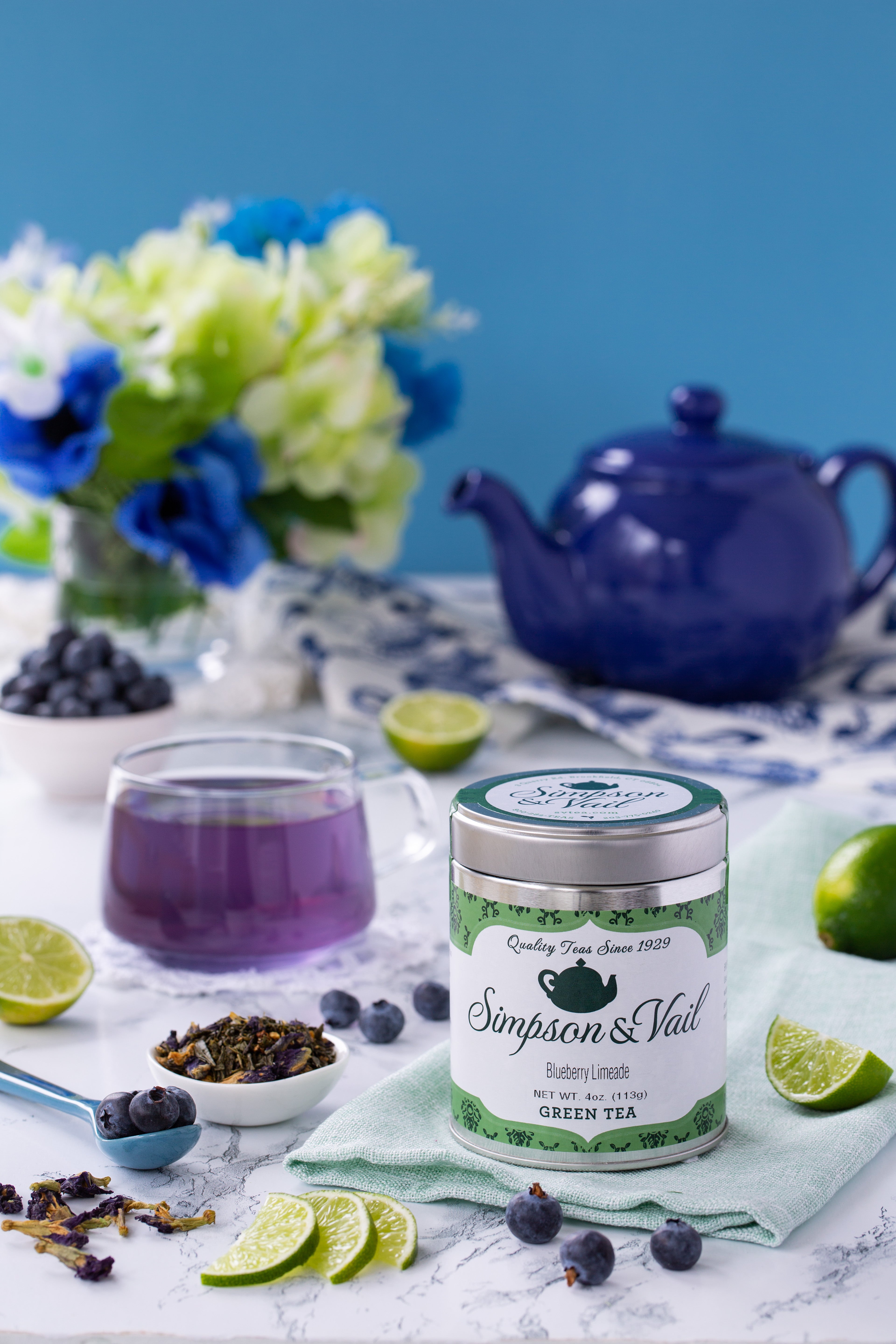 Blueberry Limeade Green Tea – Simpson & Vail