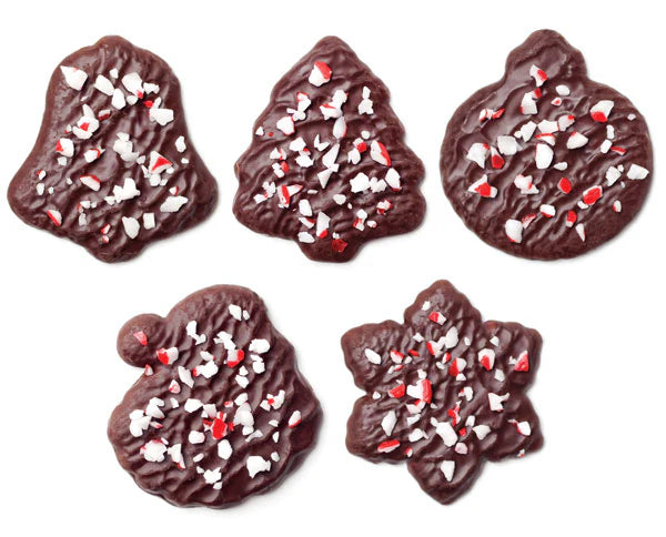 Chocolate Enrobed Peppermint Moravian Cookies, 5.5oz box