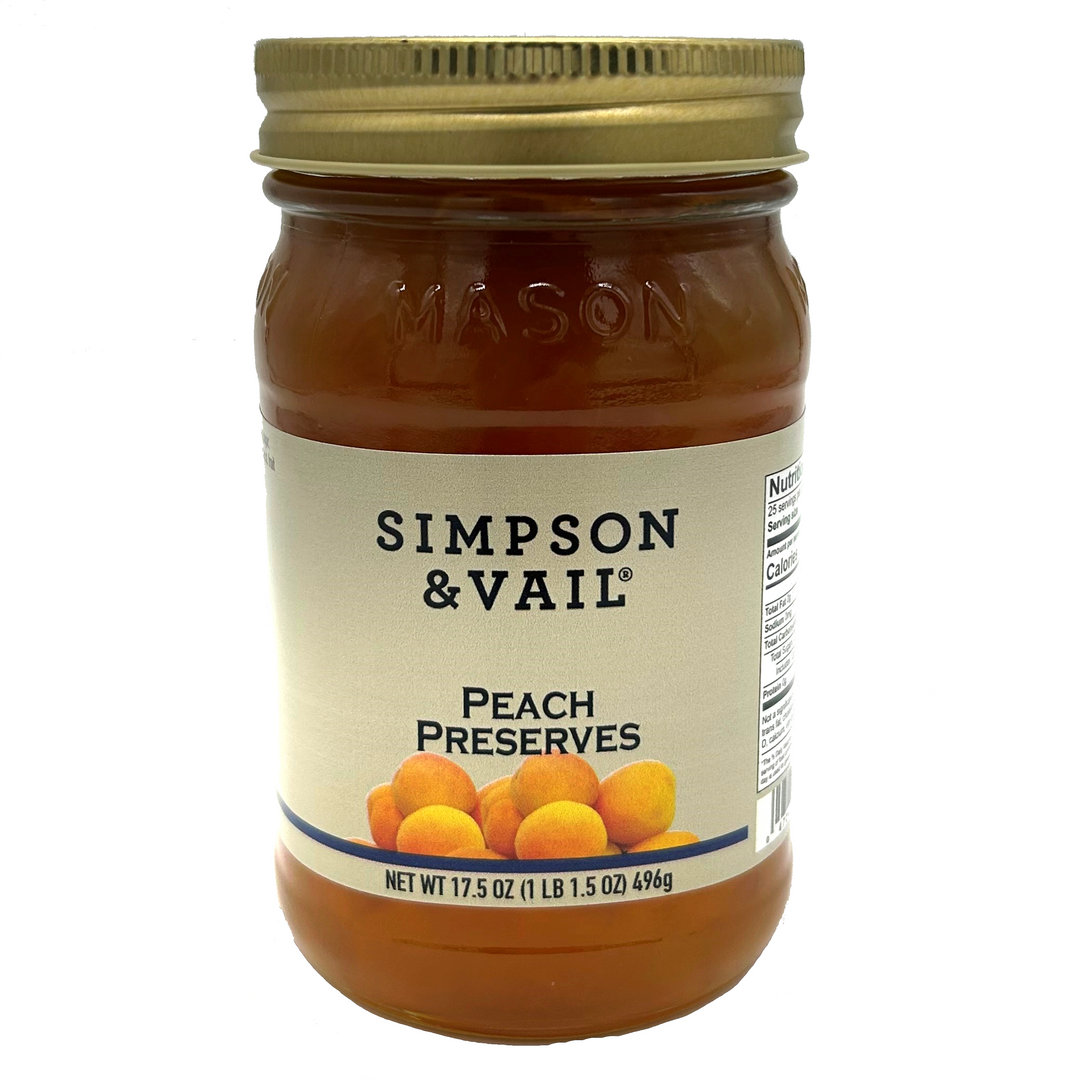 S&V Classic Peach Preserve, 17.5 oz